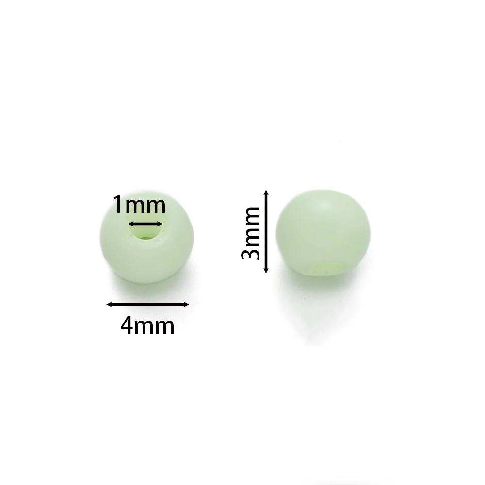 100pcs/lot 4mm Solid Color Glass Rice Beads Round Seed Beads for Jewelry Making DIY Bracelet Earring Beaded Accessories