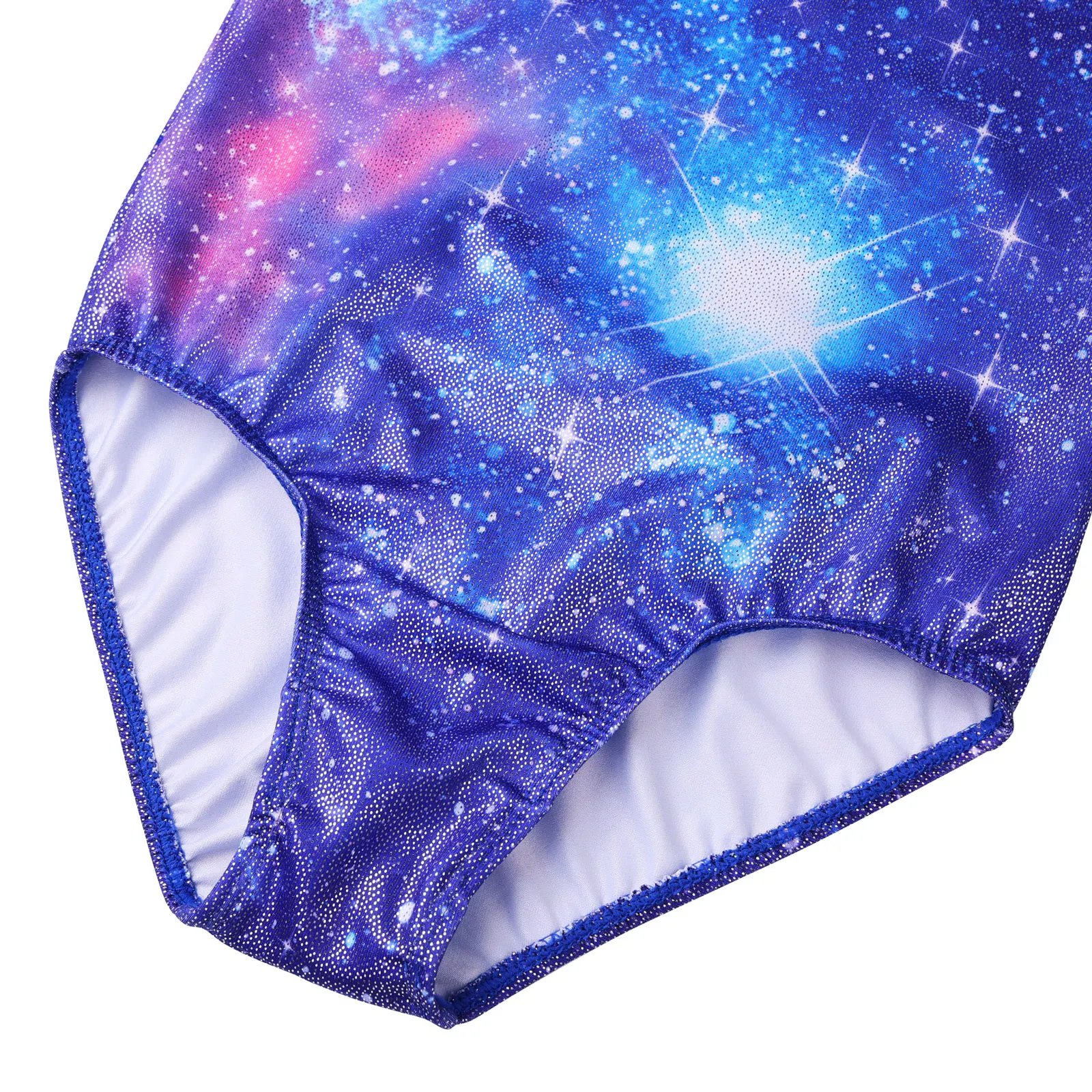 Kids Ballet Leotard Little Girls\' One Piece Sparkly Gymnastics Leotard Practice Outfits 3/4 Sleeve Training Performance Clothes