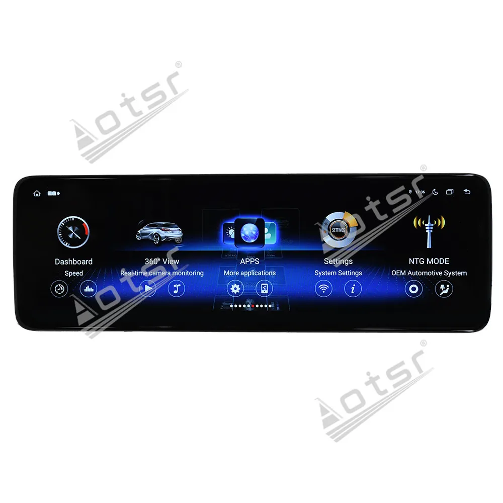 14.9 ''أندرويد 14 لمرسيدس بنز C 2011-2014 سيارة لتحديد المواقع والملاحة CarPlay HD شاشة تعمل باللمس رئيس وحدة مشغل وسائط متعددة راديو