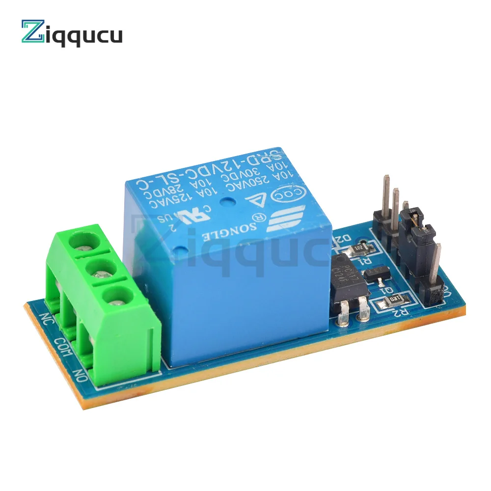 AC 250V DC 30V 12V 10A One 1 Channel Relay Module Optocouple Board Shield For PIC AVR DSP ARM Arduino EL817 Optical Isolation