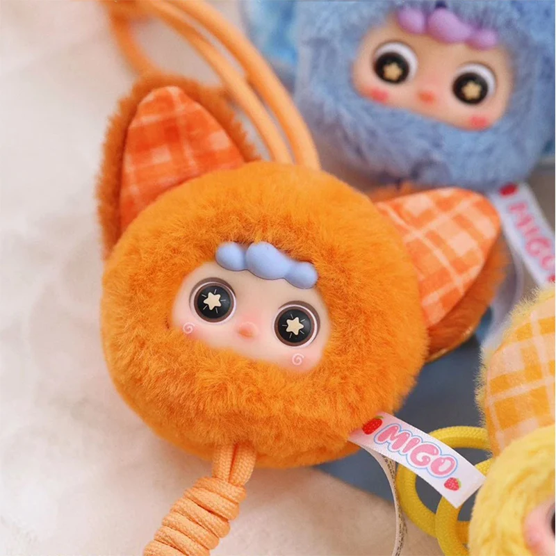 MINISO New MIGO Plush Toy Lanyard Trendy Blind Box Hanging Pendant Mobile Phone Chain Crossbody Neck Strap Anti-Loss With Spacer