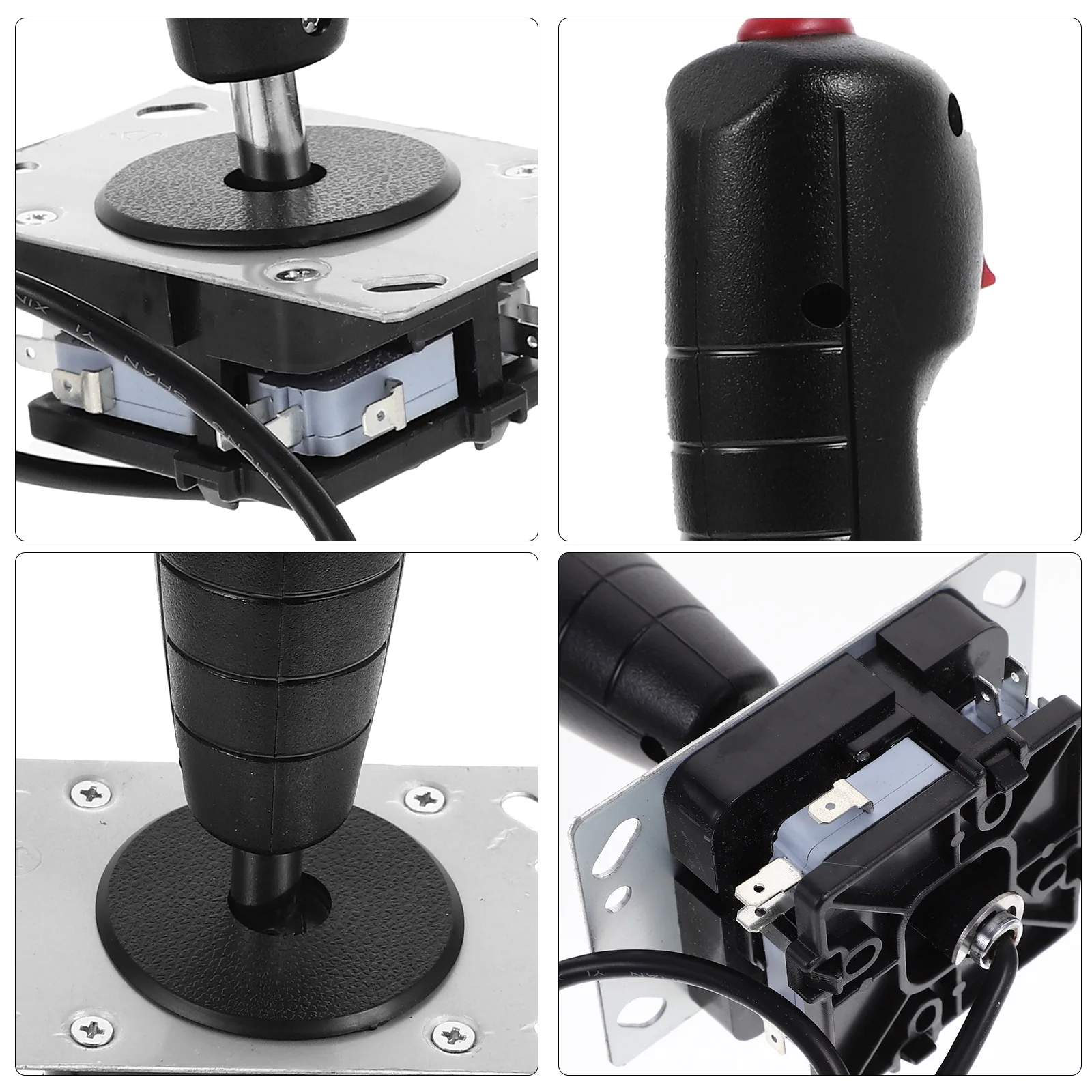 

Flight Joystick Accessories Game Console PVC Mini Rocker Reusable Flight Stick Joystick Simulators Controller