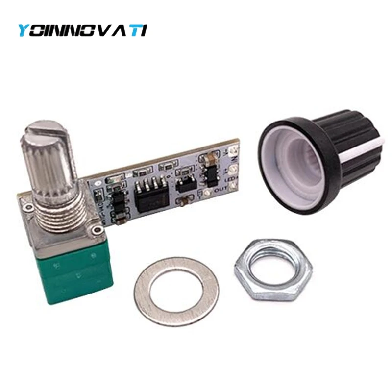1PCS DC3.7V-24V 4A LED Driver PWM Dimmer Module Stepless Knob Potentiometer Circuit Control Board Constant Voltage Light Bar