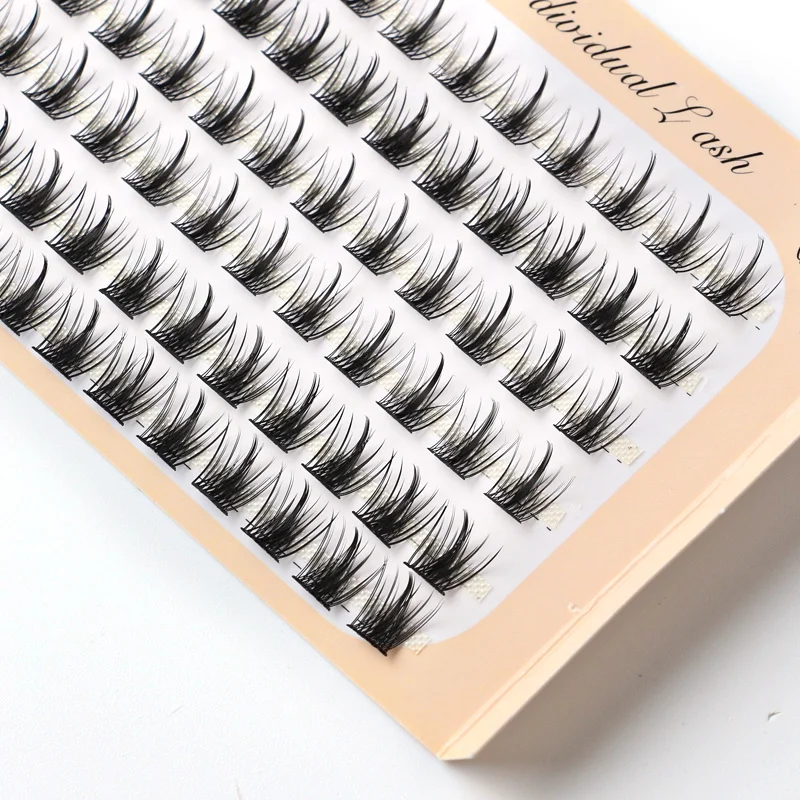 Individual Lashes 6 Rows 72 Bundles Cluster Russia Volume Eyelash Premade Fan False Mink Eyelash Make Up Tool Extensiaon lashes