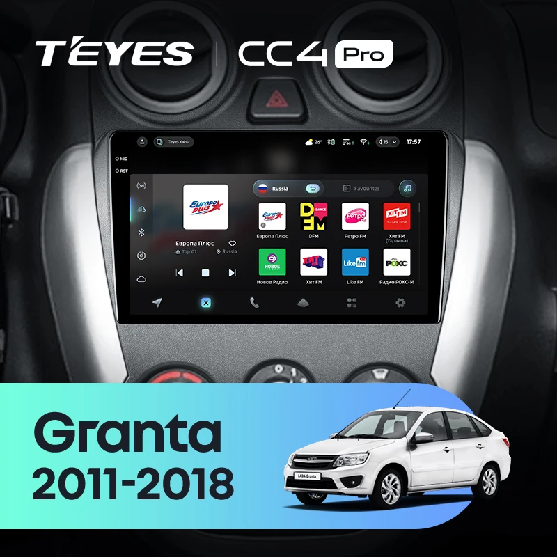 TEYES CC4 PRO For LADA Granta Sport 2011 - 2018 CarPlay Radio Multimedia Stereo Car play Android Auto 2DIN Autoradio