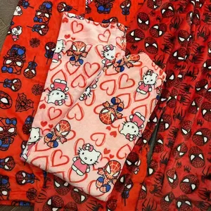 Cartoon Winter Spider-Many Hello Kitty Koralle Velvet Lose Pyjamas Männliche und Frauenhosen von Freizeit-Cartoon Kee 8 Hauptverkauf Pyjama Spiderman Man - №7