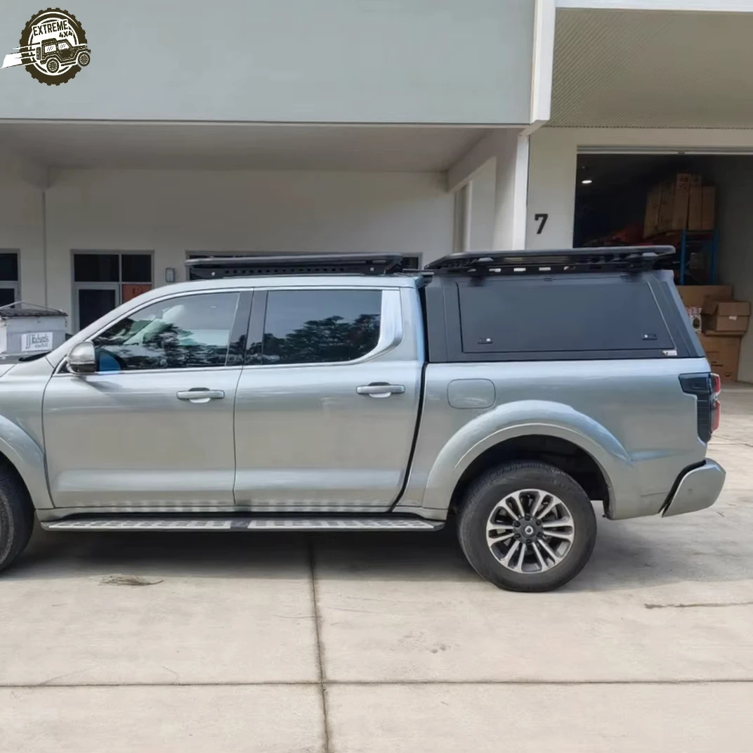 EXTREME 4x4 Aluminum Pickup Hardtop Topper for GWM Poer 2020+ Waterproof Camper Truck Ranger Canopy with Manual Locking Function