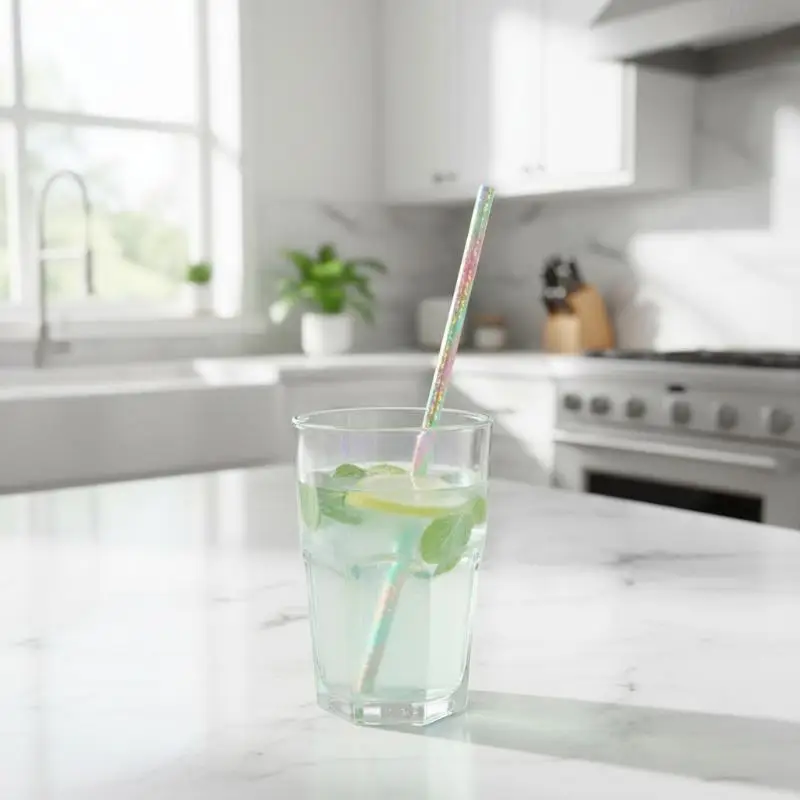 Environment Friendly Party Paper Straws Disposable Drinking Straws Wedding Birthday Festival Decorative Supplies
