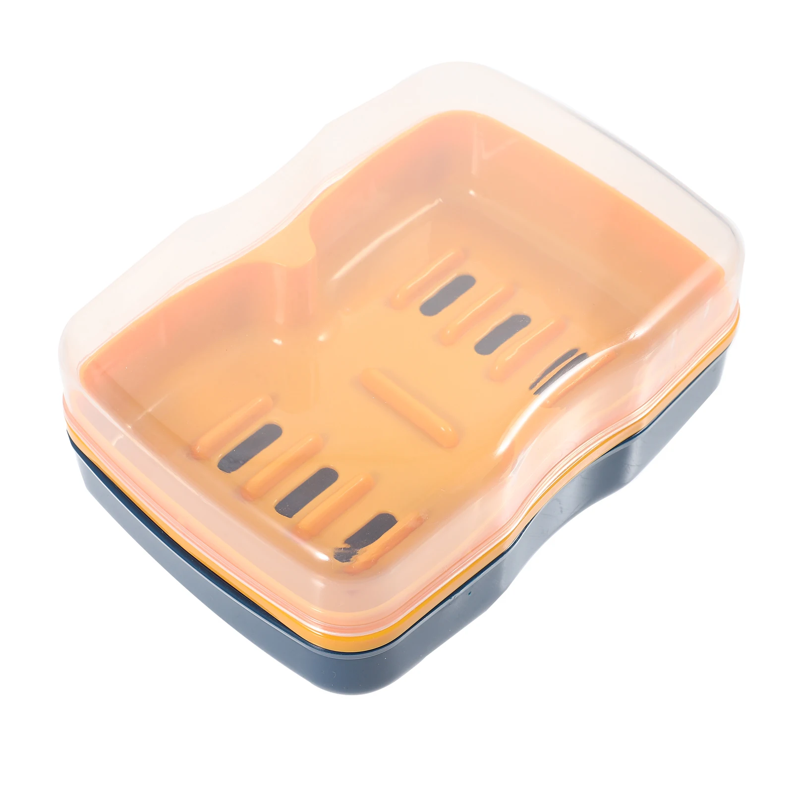 

Large Capacity Plastic Soap Box Smooth Seal Lid Travel Bathroom Kitchen Storage Holder Soap Container Drain Tray