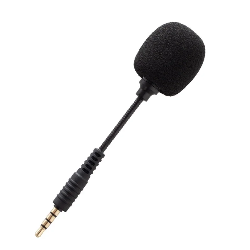 

Portable 2 3 4 Pole 3.5mm Wired Stereo Studio Headset Mic Mini Flexible Condenser Microphone for Mobile Phone Laptop Recorder