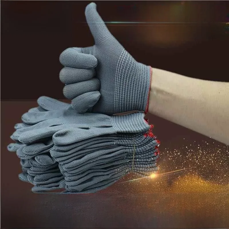 

Disposable Cotton Gloves Thin Nylon Women's Hand Protection Wear Resistant Anti-slip 2 Pairs White Cotton Tead for Mechani...