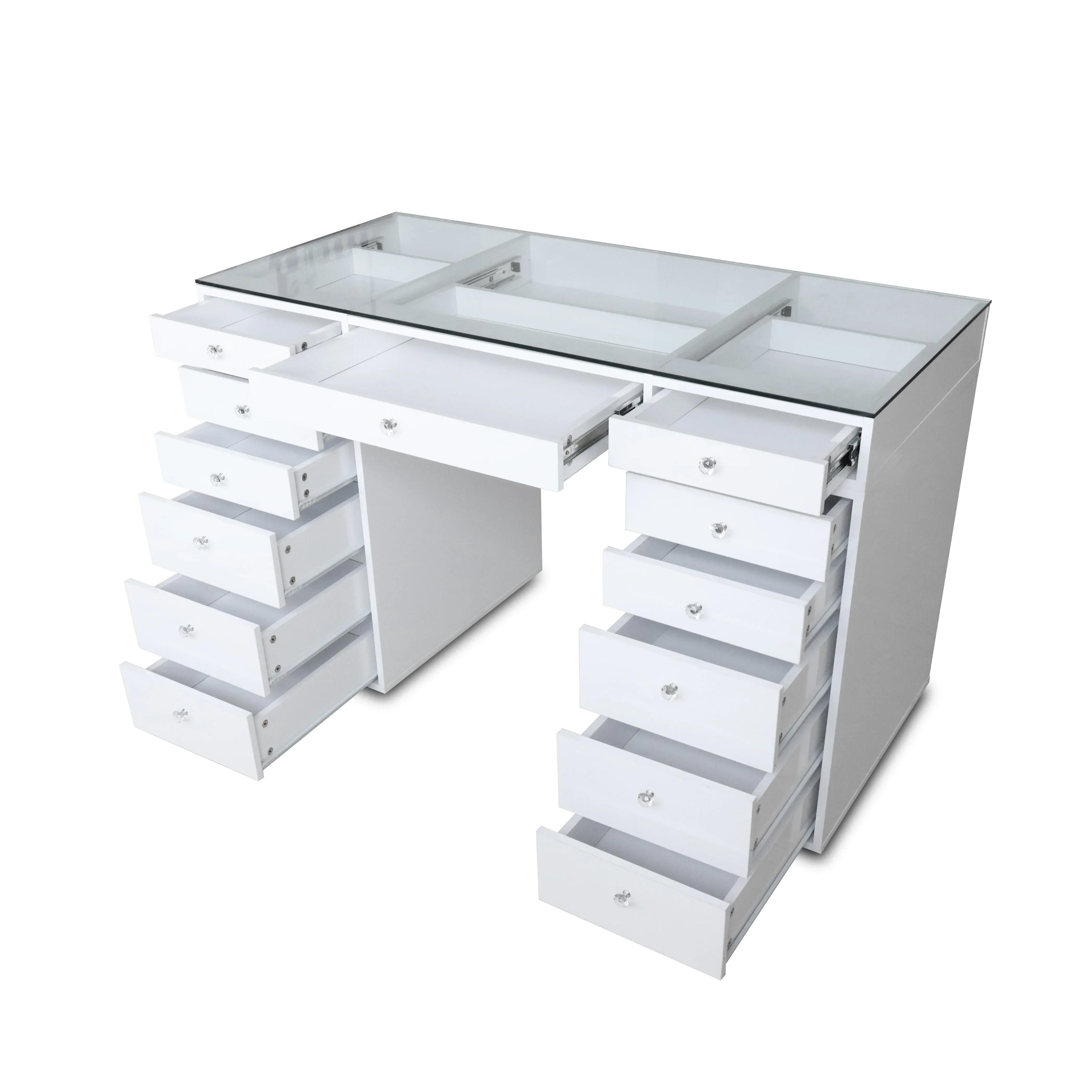 # Wood Beauty Cosmetic Hair Salon Storage Cabinet With 5 Drawers #