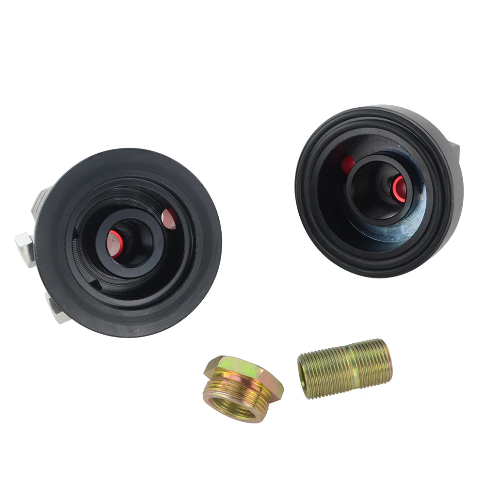 WLR RACING - ALUMINUM OIL FILTER RELOCATION MALE FITTING ADAPTER KIT 3/4X16 AND 20X1.5 Filter Cooler Sandwich ADAPTER WLR6724
