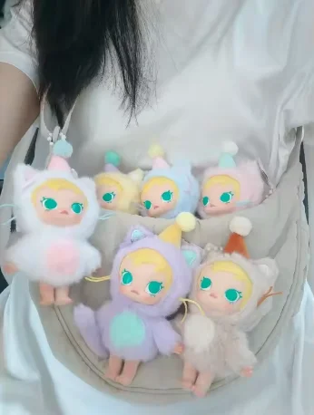 

Authentic Baby Molly Pocket Friends Series blind Box Vinyl Plush Bag Pendant Creative Decorative Ornament Birthday Gift Toy
