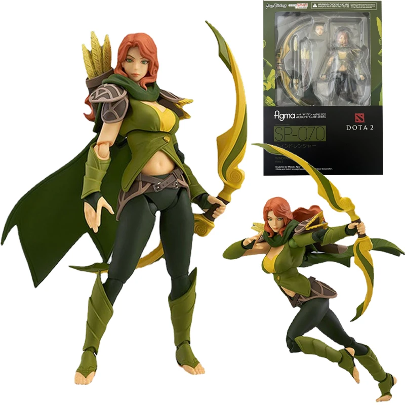 In Stock Original Max Factory Figma SP-070 DOTA 2 Windranger Anime Figure Model Collecile Action Toys Gifts