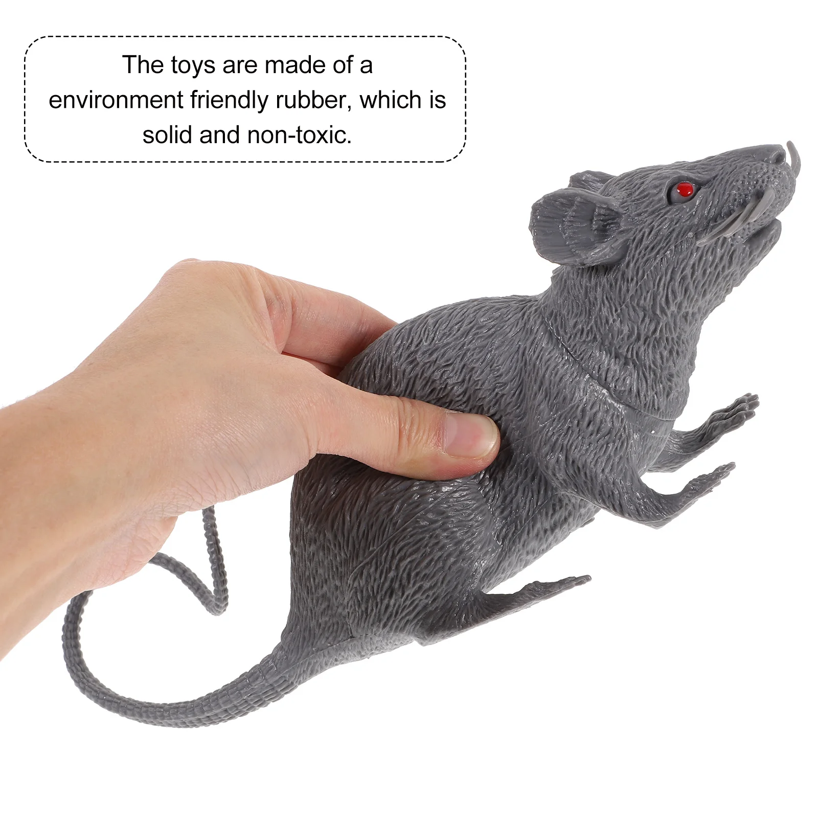 

3Pcs Realistic Rubber Mice Spook Halloween Decoration Party Favors Prank Decoration Halloween Prank Mice Toy Ant Figure