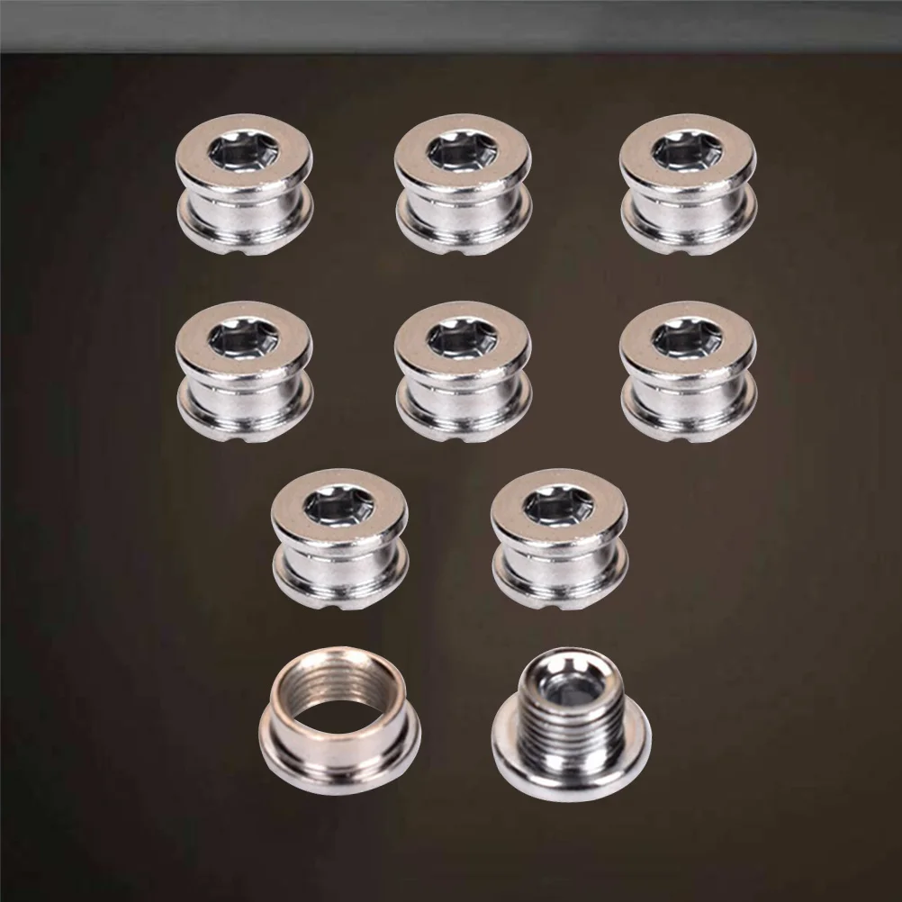 

10 set Bolts Steel Bike Bolts Coated Anti-Rust Crankset Fixing Hardware For Mountain Road Bike Bicycle Accessories