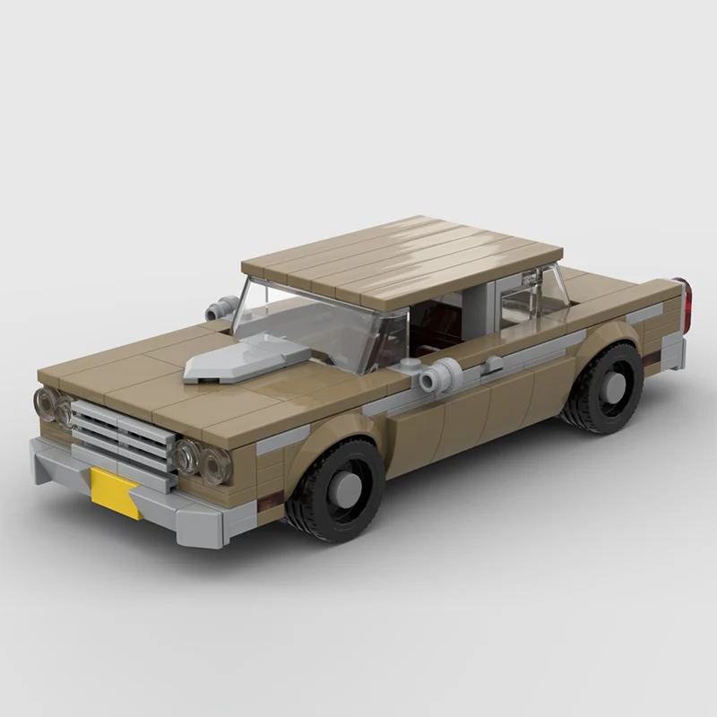 ชุดตัวต่อรถแข่งโมเดล MOC แบบคลาสสิกย้อนยุค รถเก๋ง ประกอบเอง เหมาะสำหรับเด็ก เป็นของขวัญวันหยุด