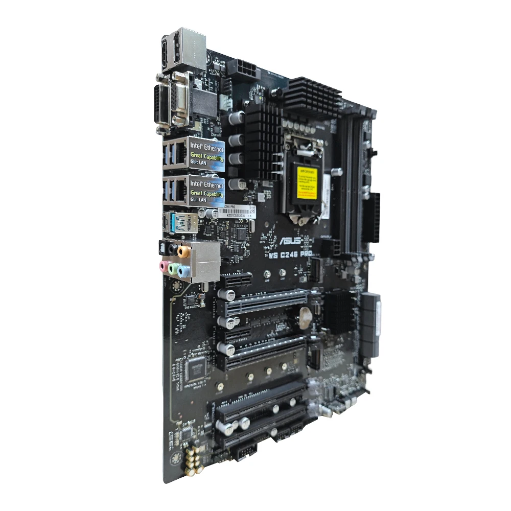 ASUS WS C246 PRO ATX 메인보드 인텔 C246 LGA 1151 지원 CPU I3/i5/i7/i9 8700K 9900KS 9700 DDR4 메모리 …