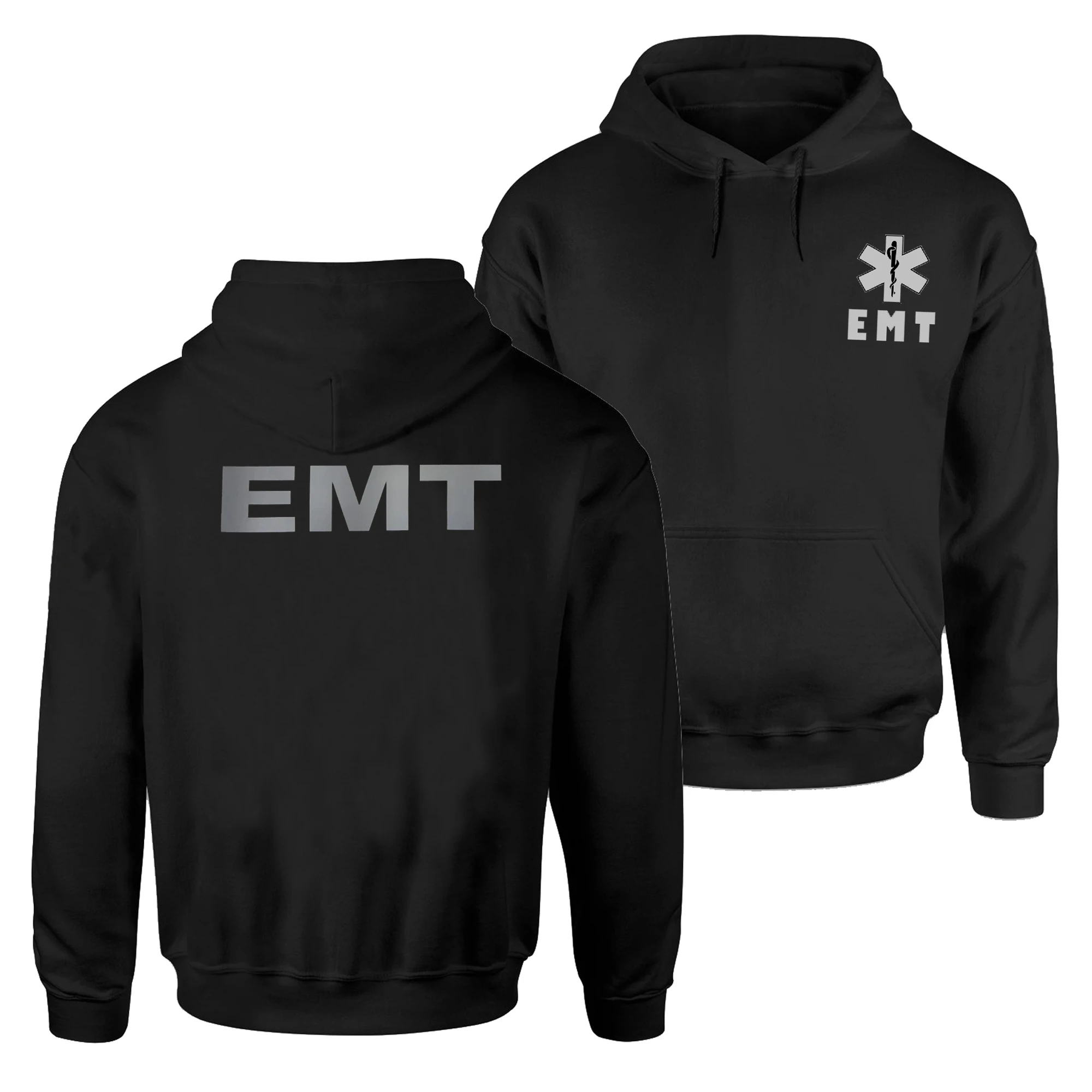 

EMT Star of Life Medical Paramedic First Responder Unisex Pullover Hoodie New 100% Cotton Comfortable Casual Mens Sweatshirts