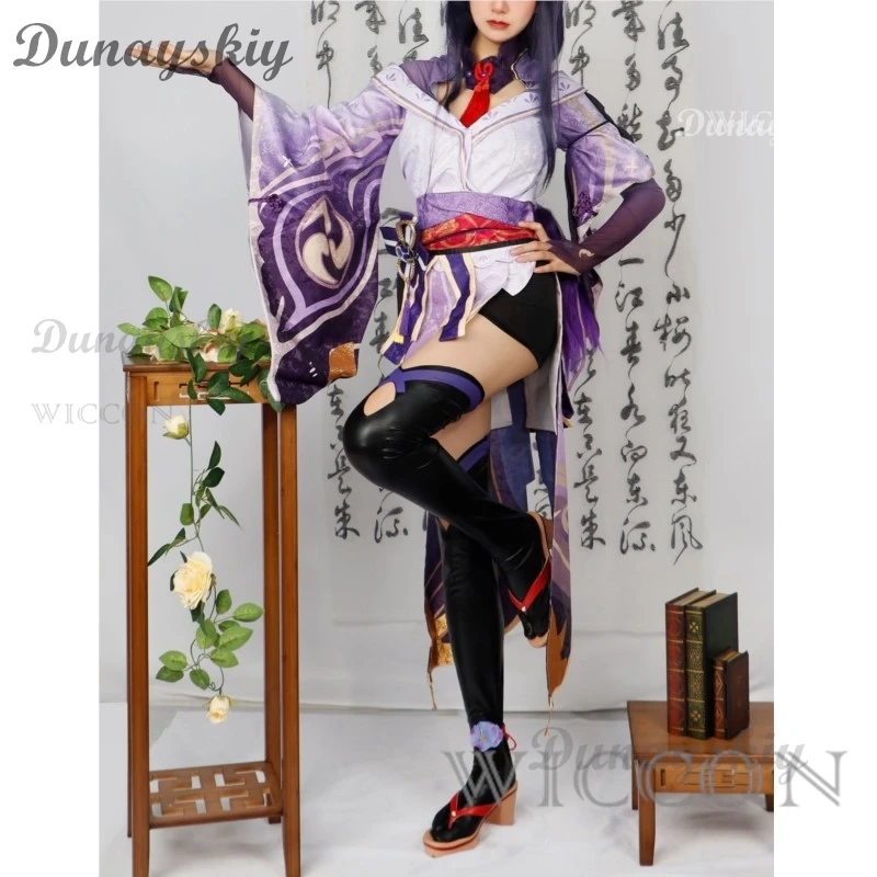 

Beelzebul Raiden Shogun Cosplay Costume Genshin Impact Adult Carnival Uniform Anime Halloween Party Masquerade Women Game