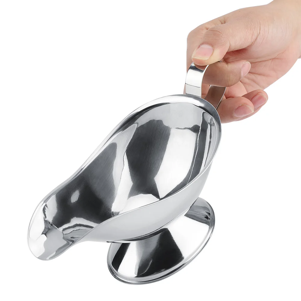 1 шт., лодка для приправ для стейка, перца, соуса из нержавеющей стали, контейнер для приправ для перцового соуса, ресторана, кухни