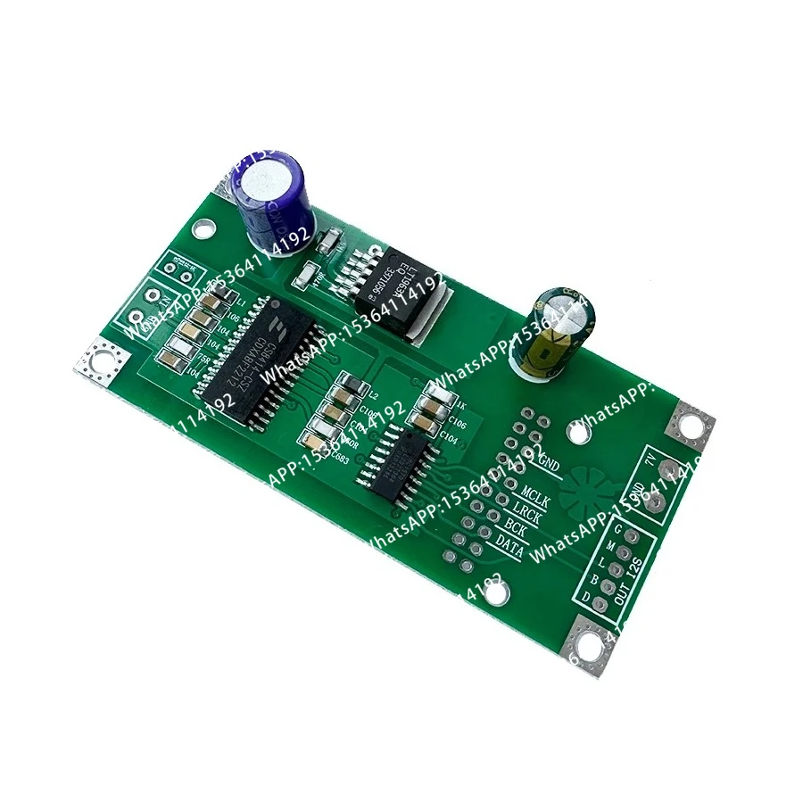 CS8414 Coaxial Receiver Board CS8412, AK4118 Compatible with Italian Interface I2S Input.