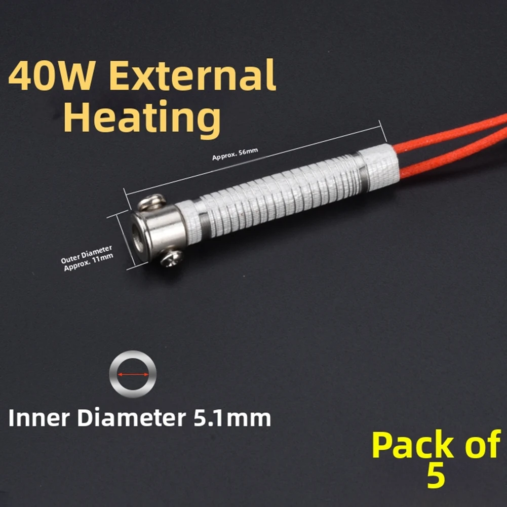5pcs 30-150W Electric Soldering Iron Heating Element For Externally Heated Soldering Iron Core Welding Tool Accessory