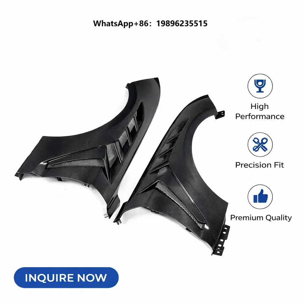 Carbon Fiber Front Fenders for (2018-2023) | GTD Style Front Wing Replacement | OEM-Style Fit