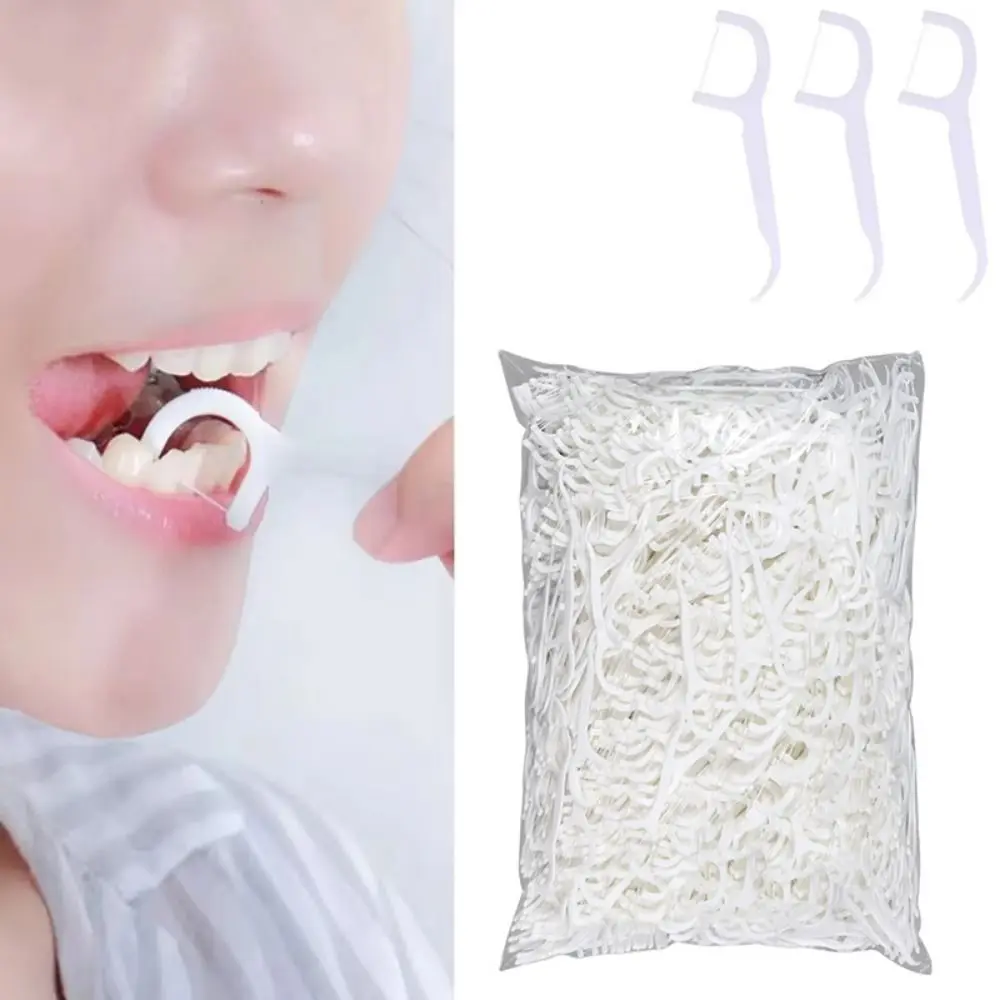 

1000 шт. ультратонкая одноразовая зубная нить для гигиены полости рта, чистка зубов, зубная нить, палочка, противоскользящая ручка, прочный