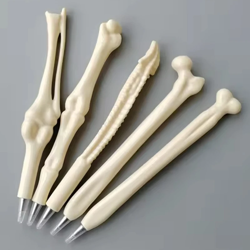60Pcs Medical Themed Bone Pens, Human Bone Shaped Ballpoint Pens Healthcare Worker Gift