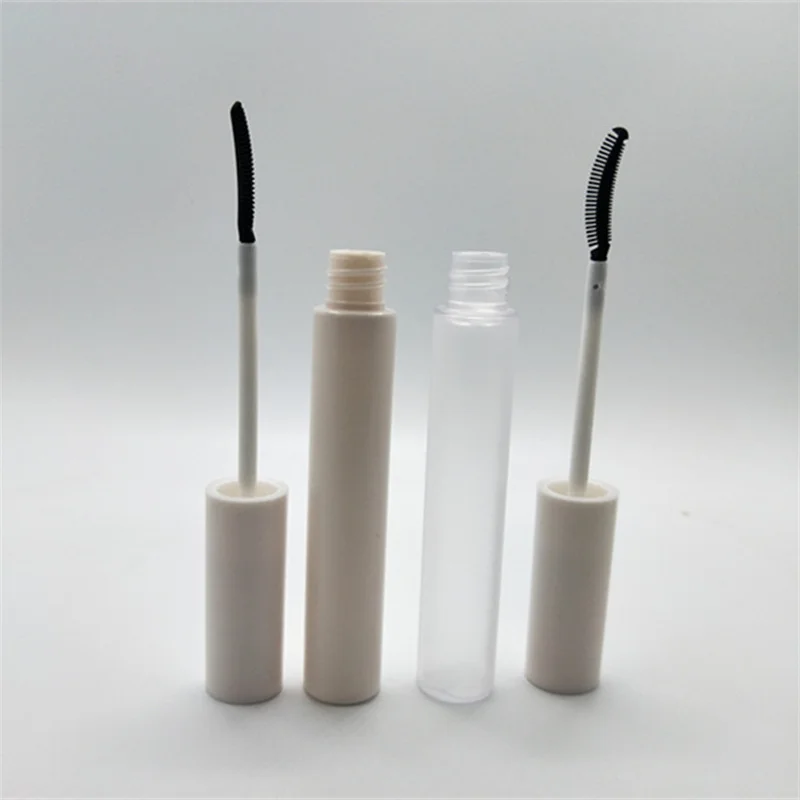 

50pcs 12ml Empty Mascara Tube with white Cap, DIY Clear Lip Gloss Bottle,Cosmetic Eyeliner Refillable Containers Large Capacity