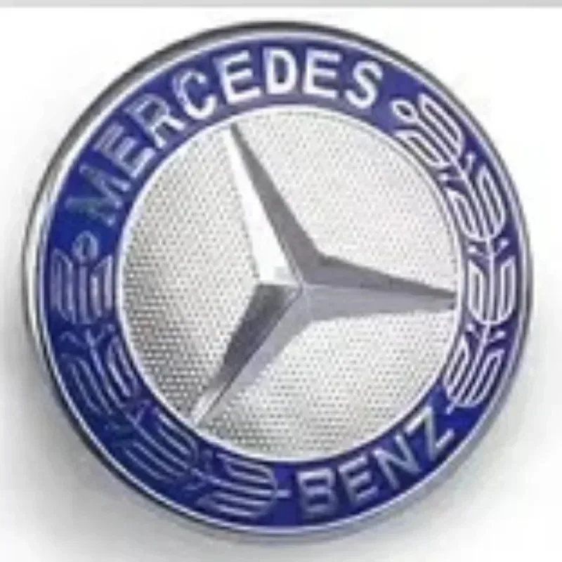 Logotipo de capó plano de estrella de 57mm para Mercedes Benz W204, W124, W201, W202, W212, W220, W205, emblema, insignia, pegatinas, accesorios