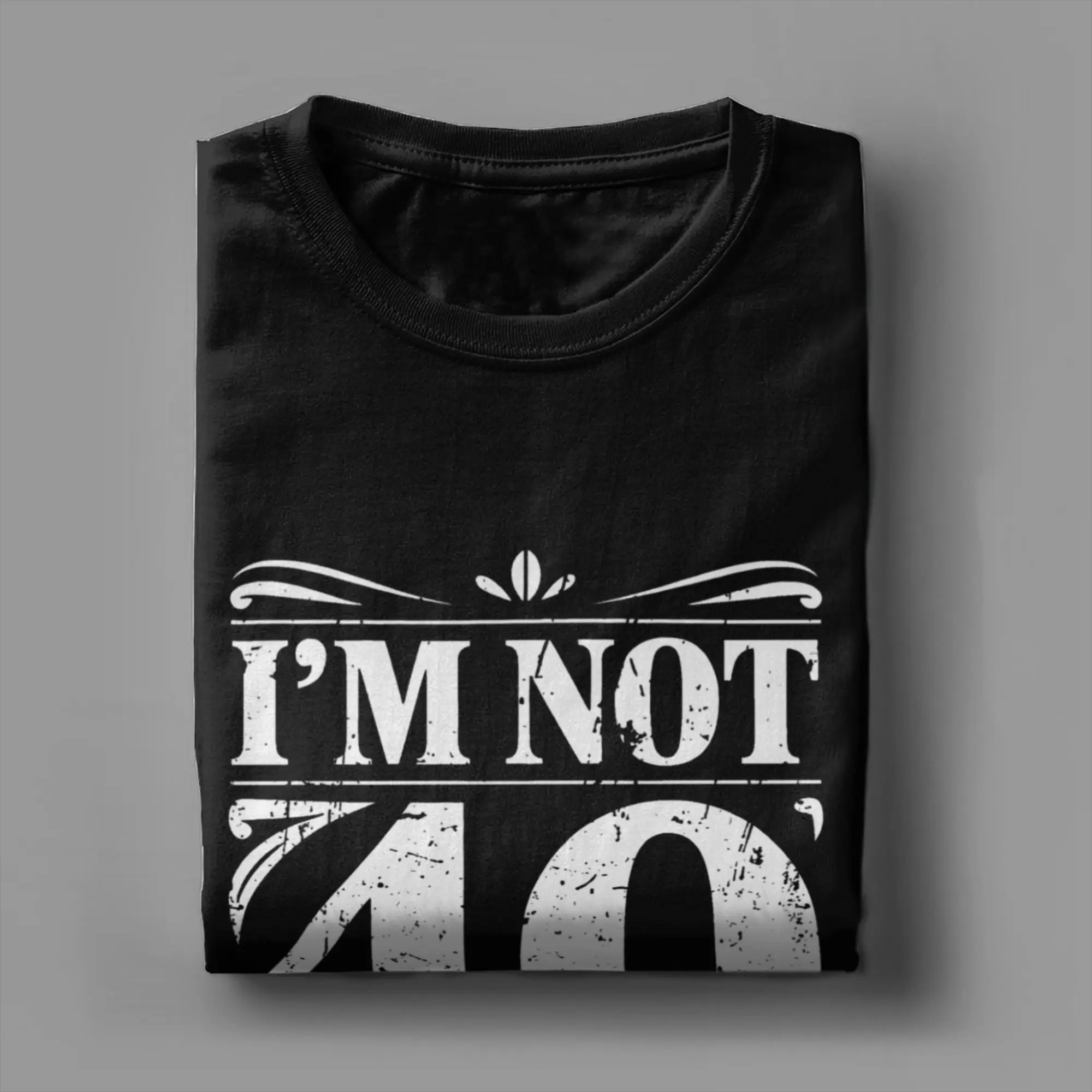 I'm Not 40 I'm Thirty-Ten T-Shirt Summer  Harajuku T-Shirts Couple Cotton O-Neck Oversized Tees Short-Sleeved Vintage Tops