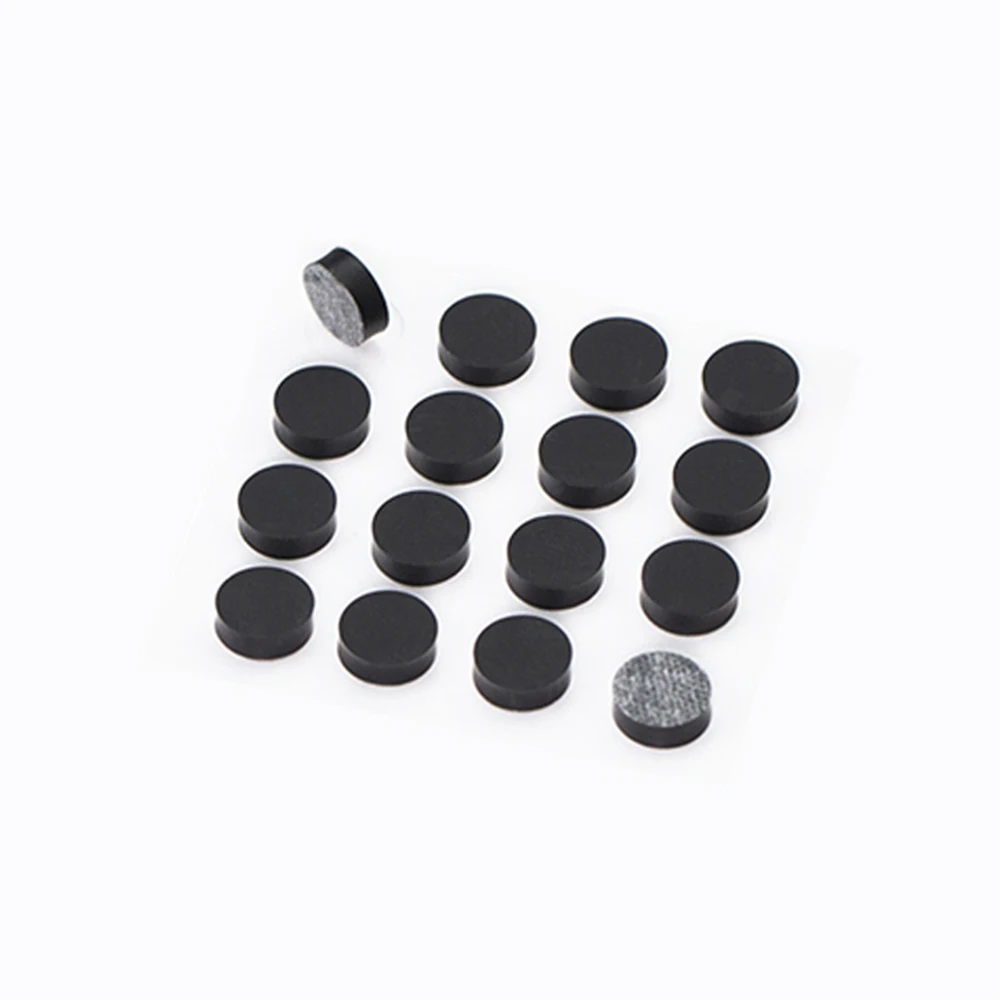 Black Self Adhesive Backing Round Silicone Rubber Anti-slip Pad 4.5~50mm Cabinet Feet Leg Pads Furniture Protectors