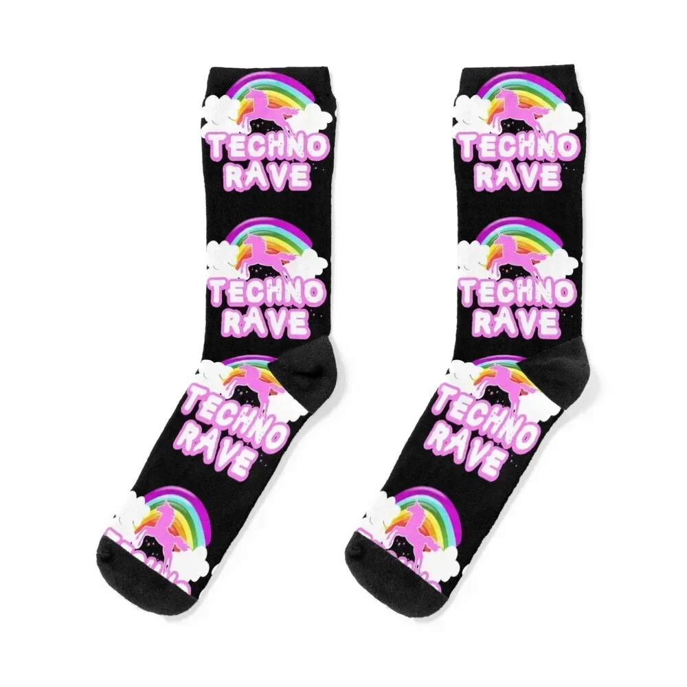 

techno rave Socks gym cycling cute Soccer Woman Socks Men's