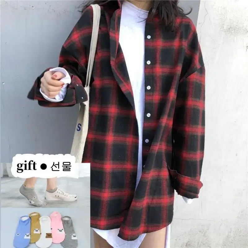 Spring Summer Woman's Large Size Casual Korean Fashion Long Sleeve Shirt Coat Woman Top Clothing Casual High Quality Soft Shirt