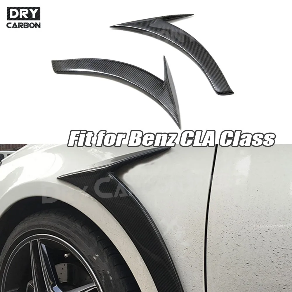 

Carbon Fiber Front Fender Vent Fin Gill Trim Covers For Benz CLA Class W117 CLA180 CLA200 CLA250 2013-2019 Decoration Stickers