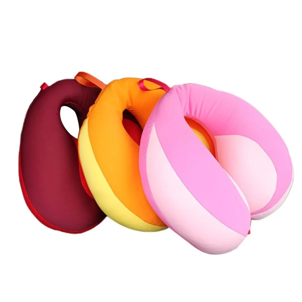 Travel Children Air Cushion Safety Seat Pillow Neck Pillow Contrast Color Splicing U-shaped Pillows