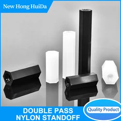 M2 M 2,5 M3 M4 Schwarz Weiß Nylon Hex Weibliche Standoff Kunststoff Montieren Hexagon Gewinde PCB Motherboard Spacer Säule Bord mutter