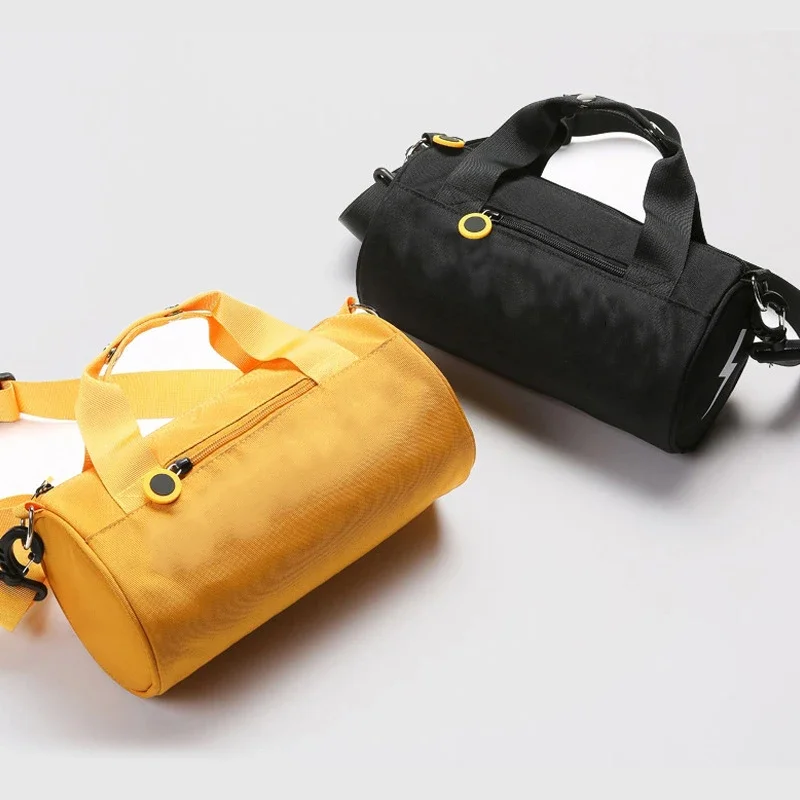 Gym Fitness Bag for Kids Women Small Sports Travel Luggage Weekend Trend Women'S Handbag Mini Gym Yellow Shoulder Portable Bag