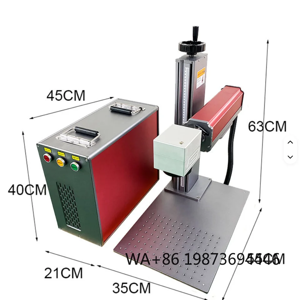Desktop 2.5D Fiber Laser Marking  Portable Equipment for Deep Metal Engraving and Pattern Carving