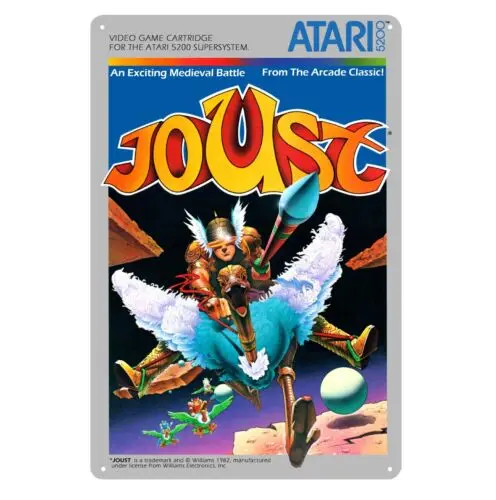 Joust Retro Video Game Metal Poster Tin Sign 20*30cm