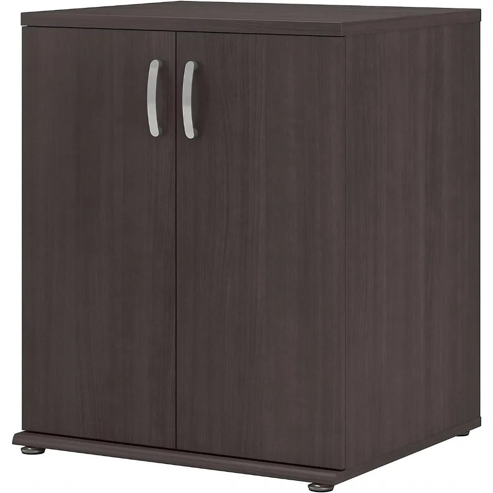 Universal 34-inch Floor Storage Cabinet with 2 Shelves, Storm Gray