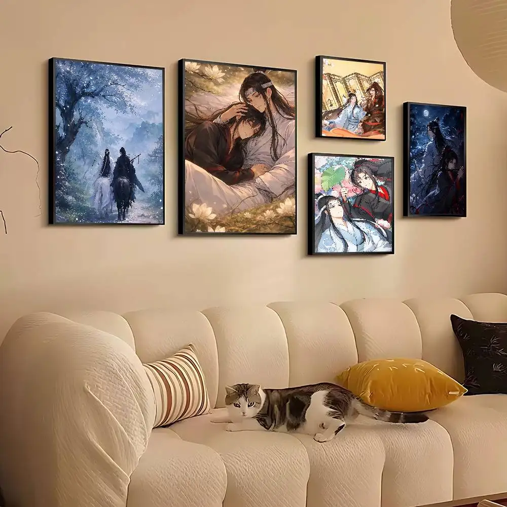 M-Mo Dao-Zu Shi China Anime Poster Kraft Club Bar Paper Vintage Posters Wall Art Painting Bedroom Study Stickers