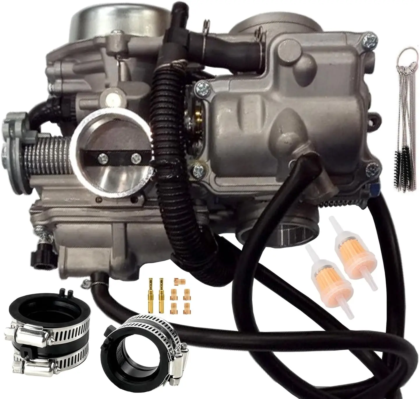 Carburetor for Honda Shadow ACE 750 VT750C VT750CD Replace #16100-MBA-980 (with Intake Manifold + Brush Set)