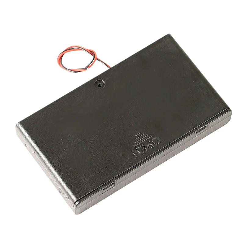 8 Slots AA Battery Holder Battery Storage Case Box With Switch & Cover Batteries Standard Container