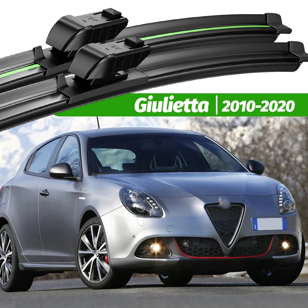 

For Alfa Romeo Giulietta 2010-2020 2pcs Front Windshield Wiper Blades 2011 2012 2015 2016 2018 2019 Windscreen Window Accessorie