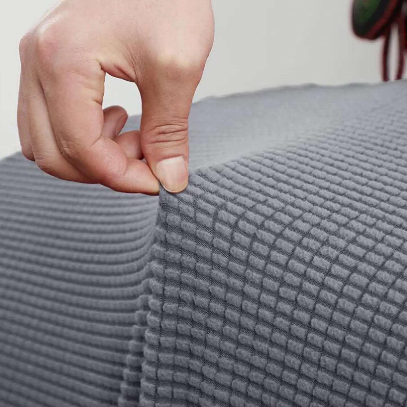 2x Jacquard Saucer Slipcover Anti- Stretchable Polyester for Adults home Washable