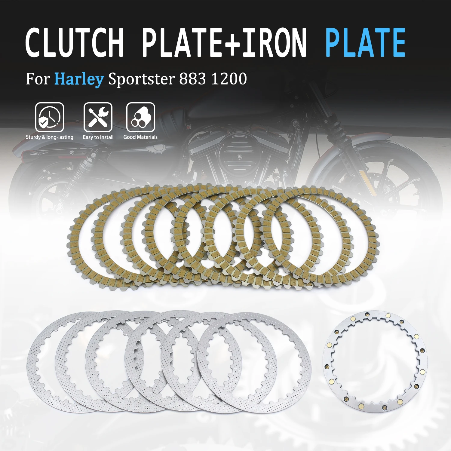 

Clutch Friction Plate Spring Plate Kit Motorcycle For Harley Sportster 883 1200 Forty Eight Iron 883 1200 Roadster 2016-2020